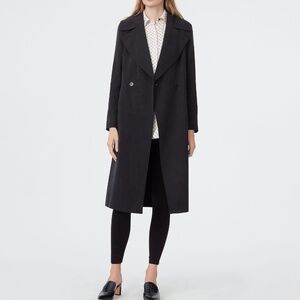 Club Monaco Aaylina Black Trench Coat